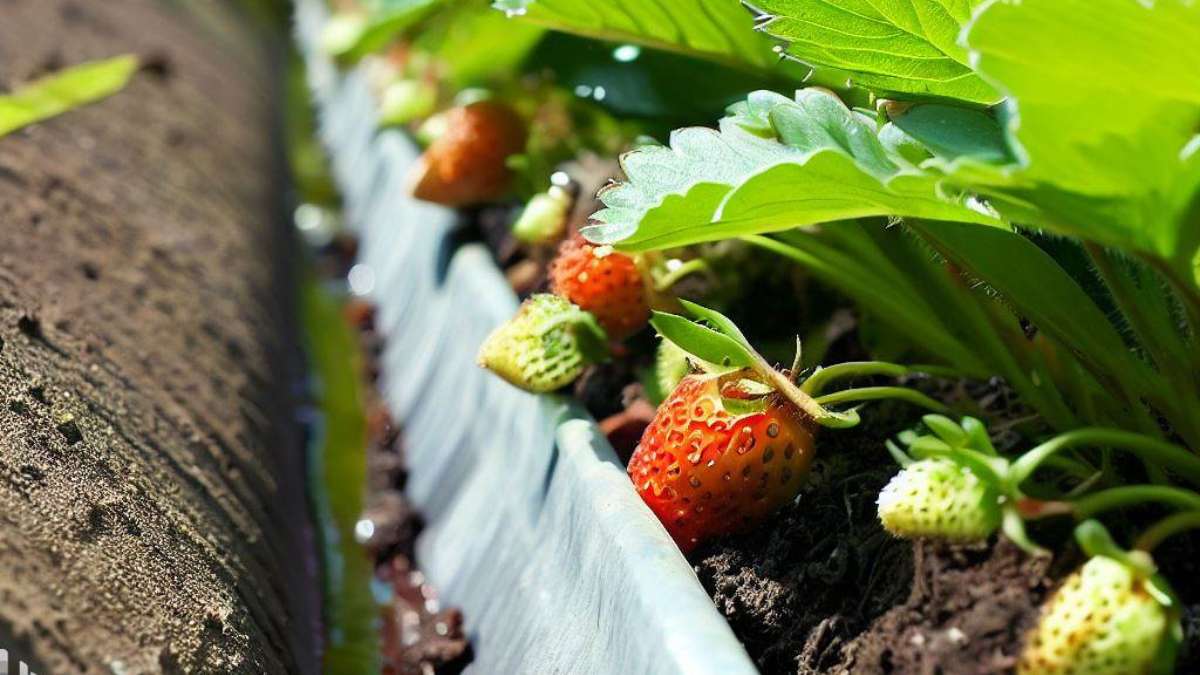 Cómo plantar fresas en un canalón