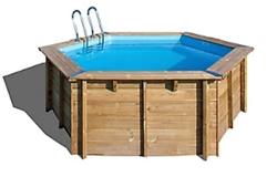 piscina de madera redonda